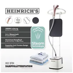 اتو بخار ایستاده هنریچ Heinrichs HGC 8704