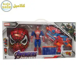 تفنگ، فیگور و ماسک چراغدار و صدادار مرد عنکبوتی، اسپایدرمن