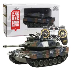 تانک کنترلی حرفه ای با قابلیت شلیک تیر Tank Wars King Leopard 2 789-4