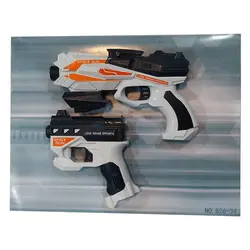 تفنگ بازی تیر ابری دو عددی مدل Heat Soft Space Gun 826-34