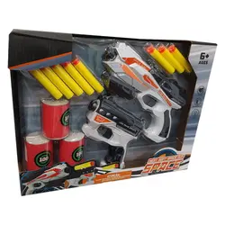 تفنگ بازی تیر ابری دو عددی مدل Heat Soft Space Gun 826-34