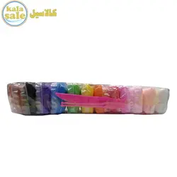 خمیر بازی سبک کلی بزرگ 12 رنگ Clay Bar