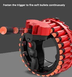 تفنگ شارژی رگباری با تیر ابری مدل  Growler Soft Bullet Gun H01