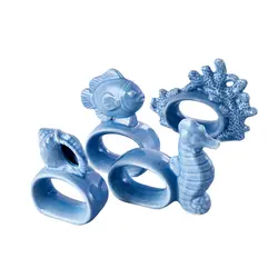 حلقه دستمال سفره 4 عددی مدل AQUARIUM