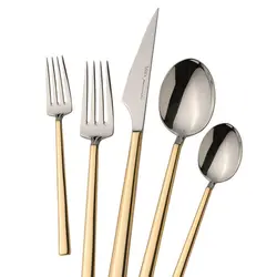 سرویس قاشق و چنگال 84 پارچه مدل HALLEY GOLD