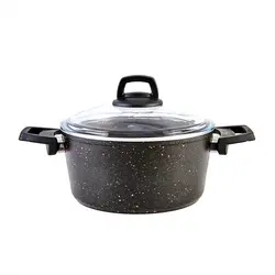 سرویس قابلمه بیو گرانیت 7 پارچه مدل BLACKGOLD