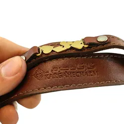 دستبند چرم طرح پلاک دل و گشنیز