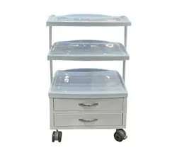 ترالی زیبایی دو کشو سه طبقه بزرگ