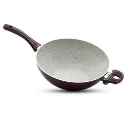 تابه وک دو دسته درب شیشه ای 28