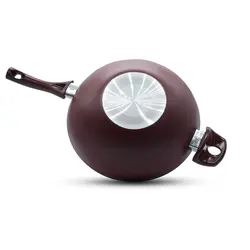 تابه وک دو دسته درب شیشه ای 28