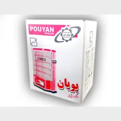 خرید بخاری برقی 4 شعله پویان خزر مدل فن دار 1500 وات
