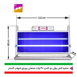 خرید حشره کش برقی و جذبی شهاب گستر مدل FUV2*40WS صنعتی با بهترین قیمت و ضمانت