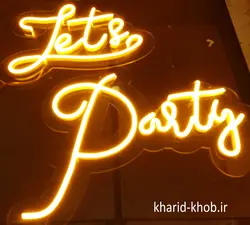 تابلو نئونی Let's Party