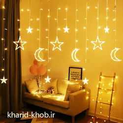 پرده آسمان ماه ستاره نامنظم