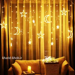 پرده آسمان ماه ستاره نامنظم
