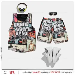 ست رکابی و شلوارک مردانه Imaz مدل 25469