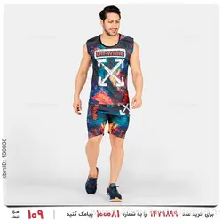 ست رکابی و شلوارک مردانه Off-White مدل 25999