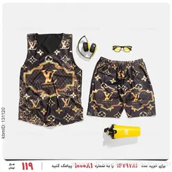 ست رکابی و شلوارک مردانه Louis Vuitton مدل 25438
