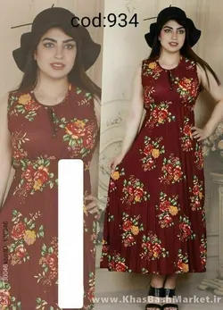 ساحلی بلند زنانه گلدار کد 8228