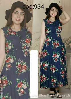 ساحلی بلند زنانه گلدار کد 8228