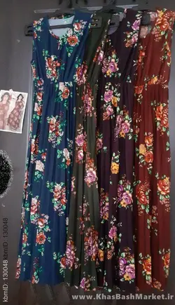 ساحلی بلند زنانه گلدار کد 8228