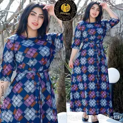 پیراهن زنانه ساحلی کامپیوتری کد 49483