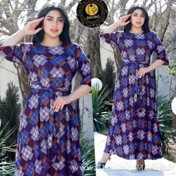 پیراهن زنانه ساحلی کامپیوتری کد 49483