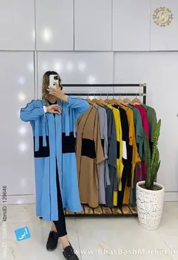 مانتو آستین گره ای جلو قزن دار کد 78749