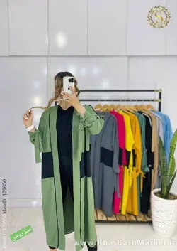 مانتو آستین گره ای جلو قزن دار کد 78749