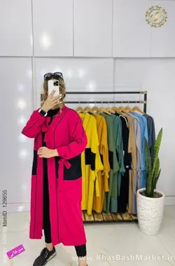 مانتو آستین گره ای جلو قزن دار کد 78749