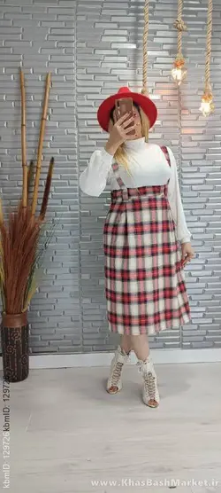 شومیز دامن چهارخونه کد 78008
