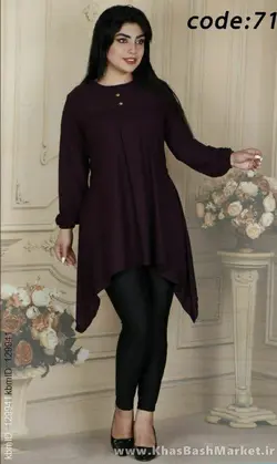 تونیک زنانه دو دگمه نرگس کد 1507