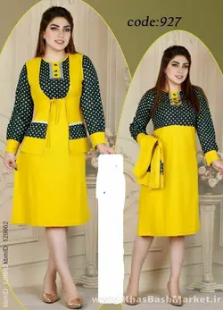 تونیک طرح جیب یقه سنتی کد 7795