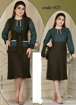 تونیک طرح جیب یقه سنتی کد 7795