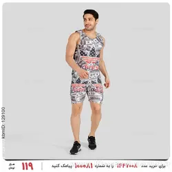 ست رکابی و شلوارک مردانه Adidas مدل 25437