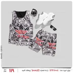 ست رکابی و شلوارک مردانه Adidas مدل 25437