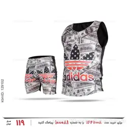 ست رکابی و شلوارک مردانه Adidas مدل 25437