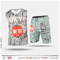 ست رکابی و شلوارک مردانه Tokyo مدل 26531