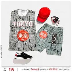ست رکابی و شلوارک مردانه Tokyo مدل 26531