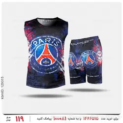 ست رکابی و شلوارک مردانه Paris مدل 26527