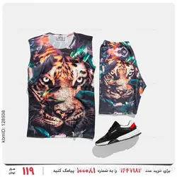 ست رکابی و شلوارک مردانه Nika مدل 27158