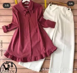 ست شومیز شلوار زنانه هیوا کد 7465