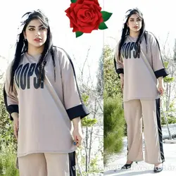 تونیک شلوار لش اوپس نواری کد 44270