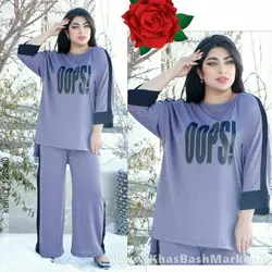 تونیک شلوار لش اوپس نواری کد 44270