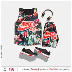 ست رکابی و شلوارک مردانه Nike مدل 26596