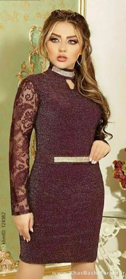 لباس مجلسی زنانه لمه آیلار کد 43218