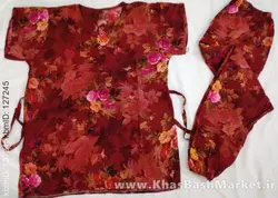 ست بلوز شلوار طرح دار یکتا کد 9168