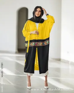 مانتو مدل عبایی خرجکار هندی کد 414