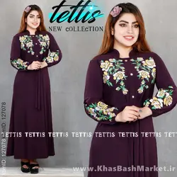 پیراهن چاپی کمربندی کد 8983