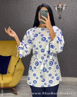 شومیز قواره دار چشم رز کد 43973